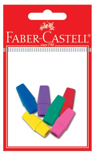 Gomme caps - couleurs assorties (lot de 6)