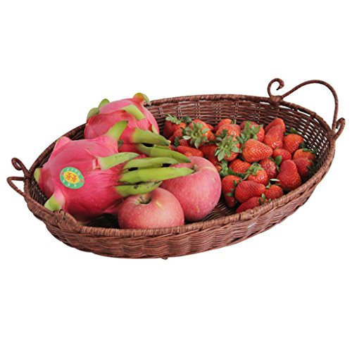 Fruits plaque rotin bambou produits collations ...