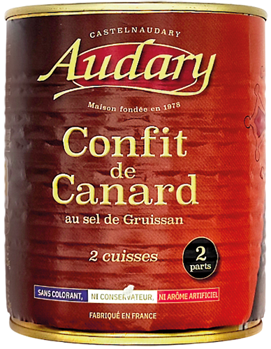 CONFIT DE CANARD AU SEL DE GRUISSAN