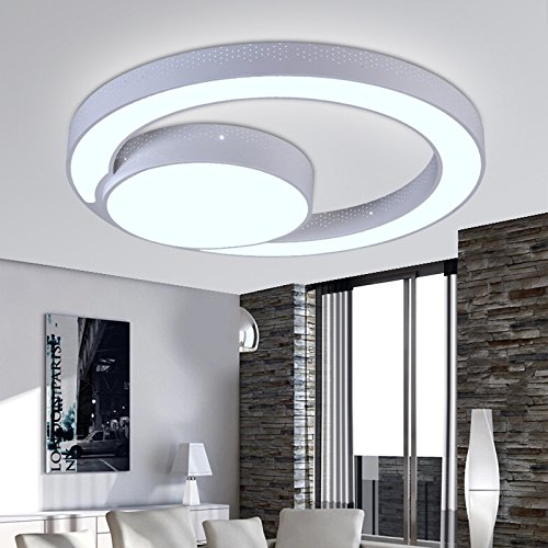 Light Ancernow Ancernow Montage au plafond LED Plafonniers simple créatif de la personnalité des feux LED Plafonniers romantique pour la chambre,salon,salle de jeu,cuisine,Couloir,salle d'étude,50CM,cercle Trois couleurs bande lumineuse télécommande 9616582819131 (9616582819131)