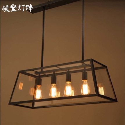 FAYM Lustre FAYM-Loft vintage fer forgé verre lustre en restaurant code EAN 9639845989808 