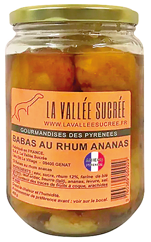 LA VALLÉE SUCRÉE BABA AU RHUM ANANAS code EAN 9663311 