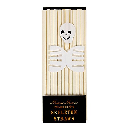 Lot de 24 pailles squelettes 9781633255562 Meri Meri