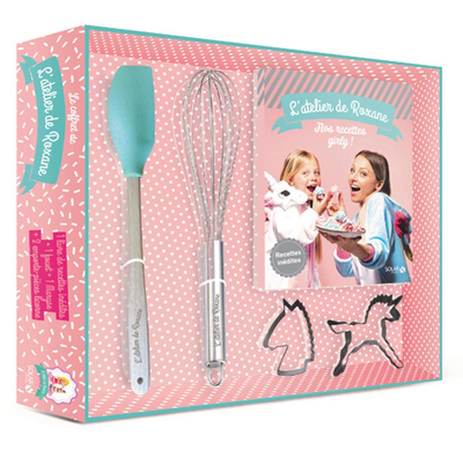 SANS MARQUE Coffret de l'atelier de Roxane - Avec 1 fouet, 1 maryse, 2 emporte-pièces licorne  code EAN 9782263157219 