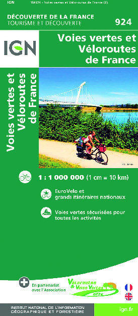 CARTE VOIES VERTES ET VÉLOROUTES DE FRANCE* 9782758547938 (9782758547938)