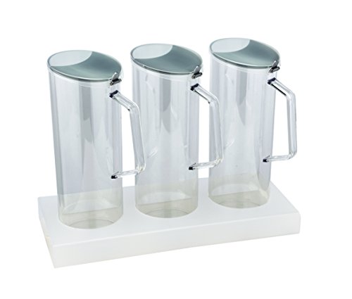 getgastro Distributeur à Céréales Distributeur de céréales Distributeur 3 x 1,5 l Polycarbonate 4 pièces code EAN 9786041388734 