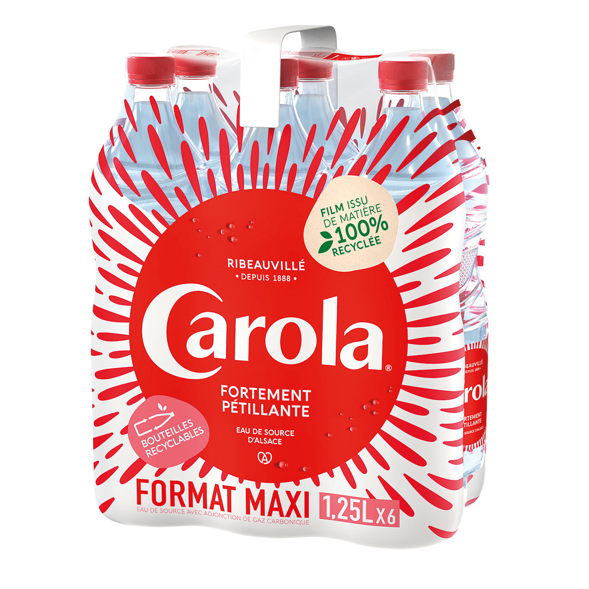 CAROLA EAU DE SOURCE D’ALSACE GAZEUSE code EAN 9787879457997 