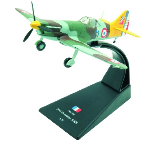 Dewoitine D.520 fighter model Dewoitine D.520 diecast 1:72 fighter model (Amercom SL-54) code EAN 9788325217563 