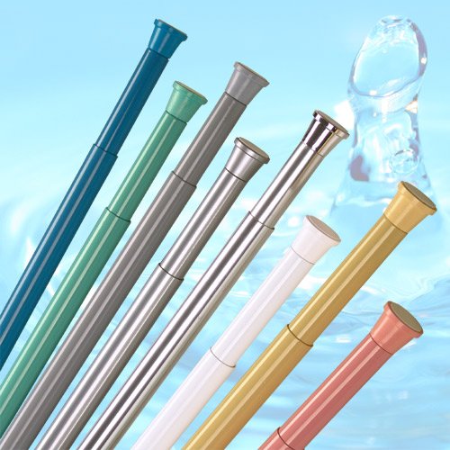 NEW télescopique extensible blanc rideau de dou...