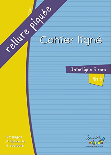 Petit cahier avec lignes en couleur - interlign...