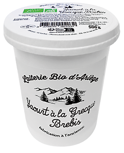 LAITERIE BIO D’ARIÈGE YAOURT DE BREBIS À LA GRECQUE BIO code EAN 9800055 