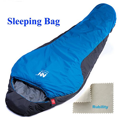 NatureHike RUBILITY® Portable Camping Outdoor Pliable Sac de Couchage Chaud en Coton Rabattable Sac de Couchage En Plein Air Meilleur Camping Sacs de Couchage Imperméable Pour Adultes (Bleu) code EAN 9825485544860 