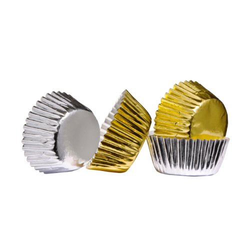 acropolebits Etuis Mini caissettes en Papier Argenté Or &avec revêtement de 100 9876500028797 (9876500028797)