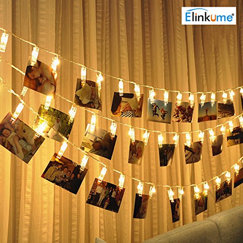 Led photo clip guirlandes, 20 clips photo, 2,2 ...
