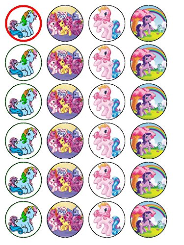 My Little Pony 24 x (#2 décorations pour cupcakes