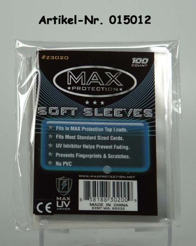 Sachet de 100 protèges cartes souples et transpare