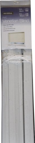 Store store vénitien en pvc-blanc - 180 x 160 cm