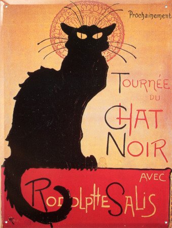 Tournée du Chat Noir Plaque metal 40x30 cm tournee du chat noir code EAN B002OEV60S 