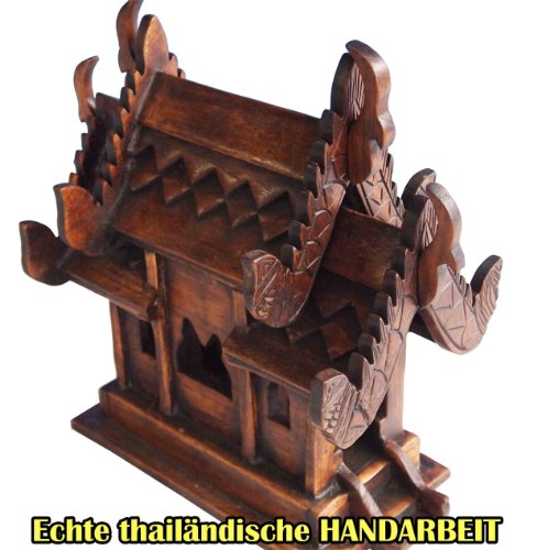 Ning001 THAI Geisterhaus Véritable maison des esprits thaïlandaise de thaïlande env. 27 cm de hauteur - 100 pour cent commerce équitable, pas de travail des enfants ! code EAN B002SZP65Y 