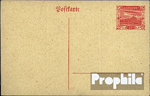 Prophila Collection Sarre p9a Officiel Carte postale 1921 paysage (Documents entiers postaux pour les collectionneurs) code EAN B003199Z2G 