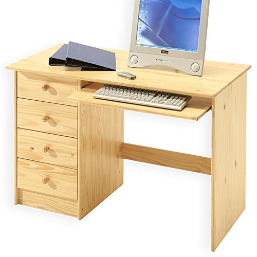 Bureau enfant multi rangements MALTE, tiroirs e...