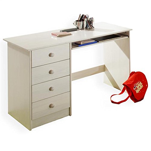 Bureau enfant multi rangements MALTE, tiroirs e...