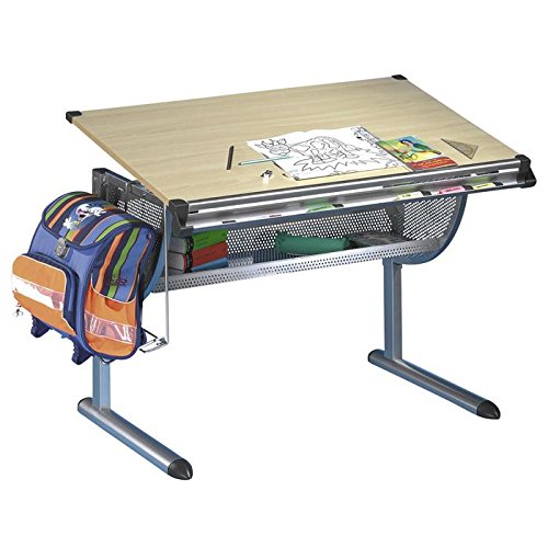 Bureau enfant écolier MARIO, réglable en hauteu...