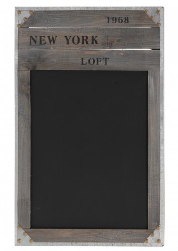 Tableau noir rètro avec cadre en bois 'NEW YORK...