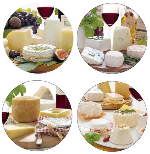4 assiettes à fromage 19 cm (enc463)