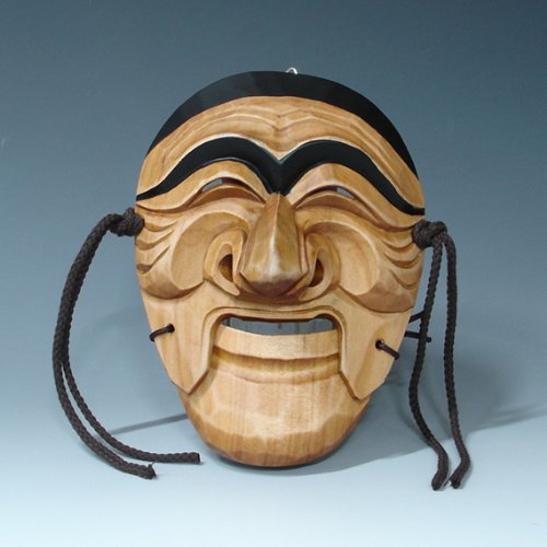 Masque Village Traditionnel Hahoe Bois Folklore Corée B004NOD1LO Antique Alive Sculpture bois