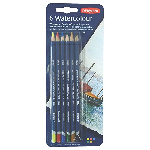 Derwent 6 Lot de crayons aquarelle