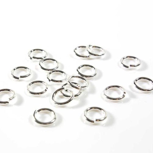 Mark & Mark Anneaux ouverts apprêts 4mm , Argenté, Lot de 200 code EAN B004ODP6Q2 