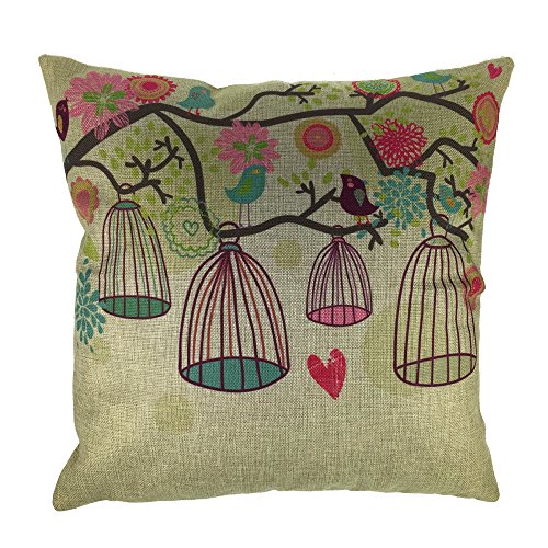 Coton lin coloré canapé taie d'oreiller housses...