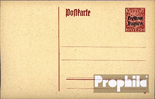 Bavière p109 Officiel Carte postale avec affran...
