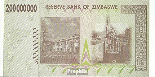 zimbabwe Pick-no: 81 2008 200 m. Dollars (billets de banque pour les collectionneurs) B004UGBEFU Prophila Collection zimbabwe Pick-no: 81 2008 200 m. Dollars (billets de banque pour les collectionneurs) B004UGBEFU Prophila Collection