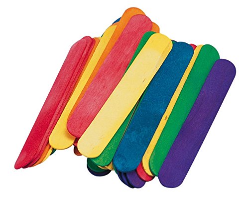 36 batonnets en bois - Couleurs assorties - 150...