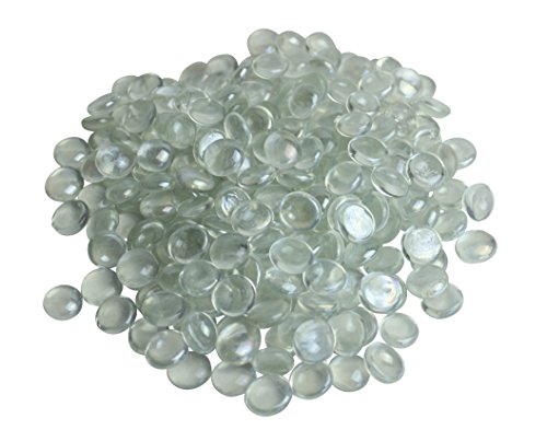 1Kg Decorative Round Clear Mixed Size Glass Peb...