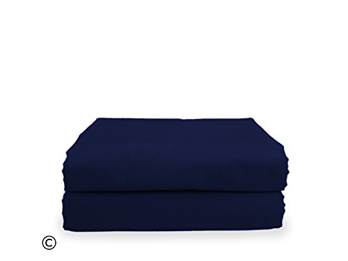 Paire de taies d'oreiller de 65 cmx65 cm-navy
