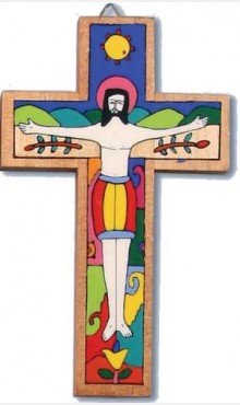 Crucifix Christ crucifie. Croix en bois. Crucifix code EAN B005KQ4HGC 