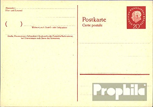 Prophila Collection Berlin (West) p46 Officiel Carte postale 1959 heuss (Documents entiers postaux pour les collectionneurs) code EAN B005MPUJ9K 