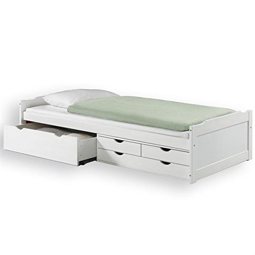 Lit fonctionnel avec rangements ANDREA, 90 x 20...