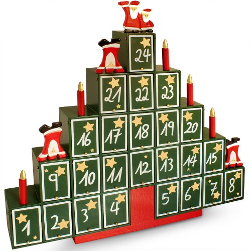 Calendrier de l'Avent en bois pour Noël