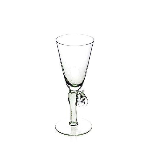 Ngwenya Glass Fairtrade V1 Elephant stem White Wine Glasses pair code EAN B006HSHN22 