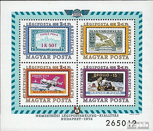 Hongrie Bloc 109a (complète.Edition.) 1974 timb...