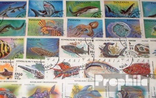 Motives 50 différents Poisson marches (Timbres ...