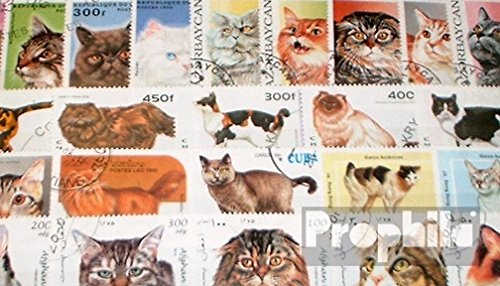 Motives 100 différents chats marches (Timbres p...