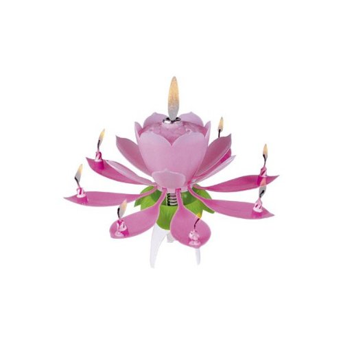 Bougie magique Birthday rose