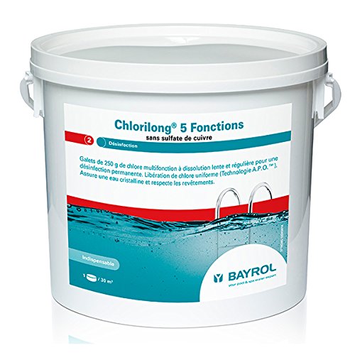 - chlorilong 5 fonctions - chlore lent 5 fonctions galet 5kg B008AC783W Bayrol - chlorilong 5 fonctions - chlore lent 5 fonctions galet 5kg B008AC783W Bayrol