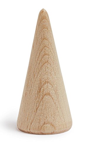 Cône en bois pour pochette surprise