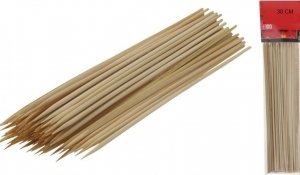 100 GRAND PIQUES EN BOIS 30CM BROCHETTE BARBECUE